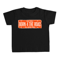 Camiseta BORN 4 THE ROAD bebé negra by TZOR
